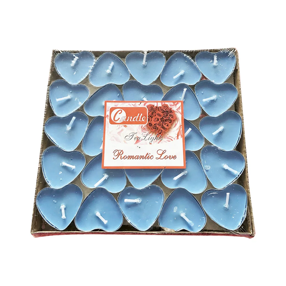 smokeless romantic heart shape scented tealight candle for wedding or Christmas