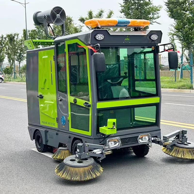Ride On Vacuum Road Sweeper Use For Cleaning Falling Leaves Road Street Cleaning Machine Automatic Floor Sweeper Machine