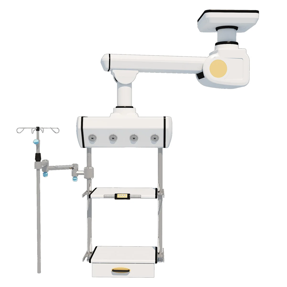 Hochey Medical Hospital Equipment Anesthesia Ceiling Pendant For ICU Double Arm Surgical Pendant