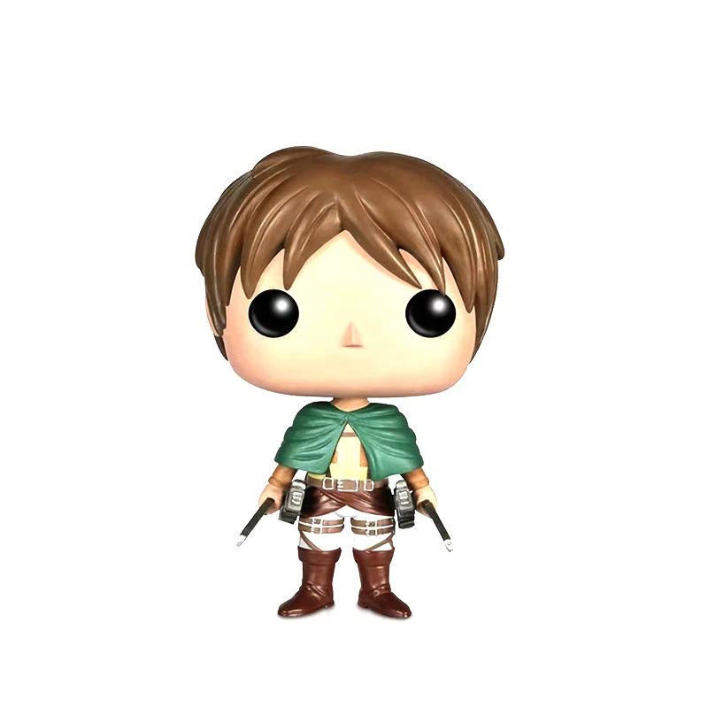 Anime Attack On The Giant Q Version Pvc Alan Yeager Figure Three Ika Ackerman Vinyl Figure Model Collection Toys Gift Doll