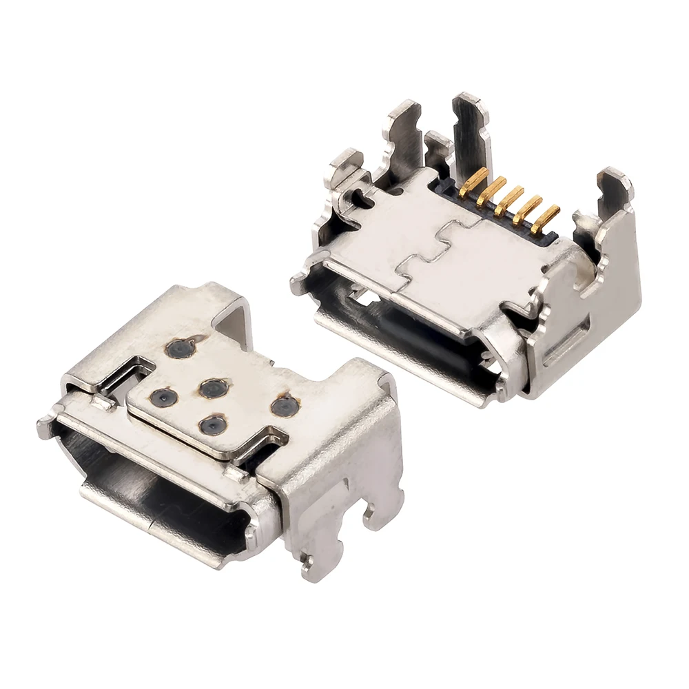 MUP Manufacturer 5PIN Micro USB Connector Female DIP Type for Automotive Health Care Devices