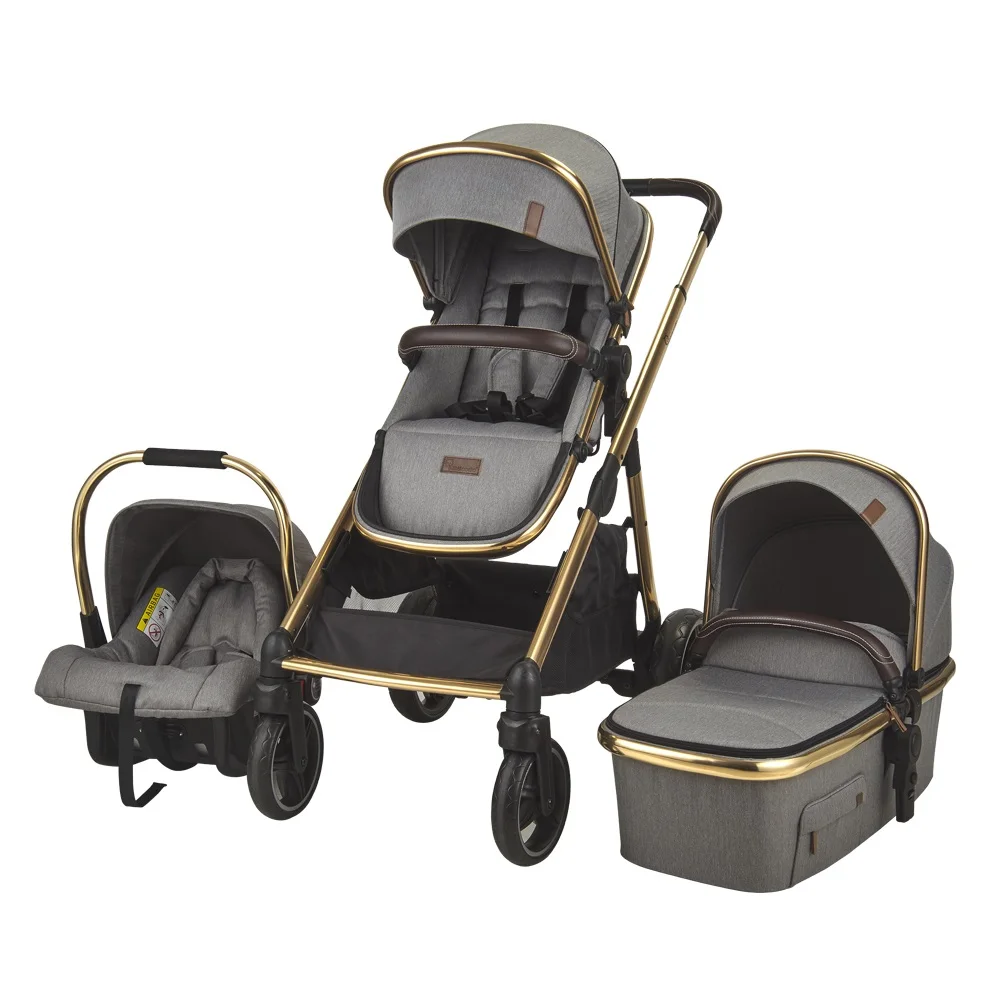 Top Quality Baby Stroller 3 In 1 Custom Style Twins Baby Pram Factory Supplied Mama Pushchair