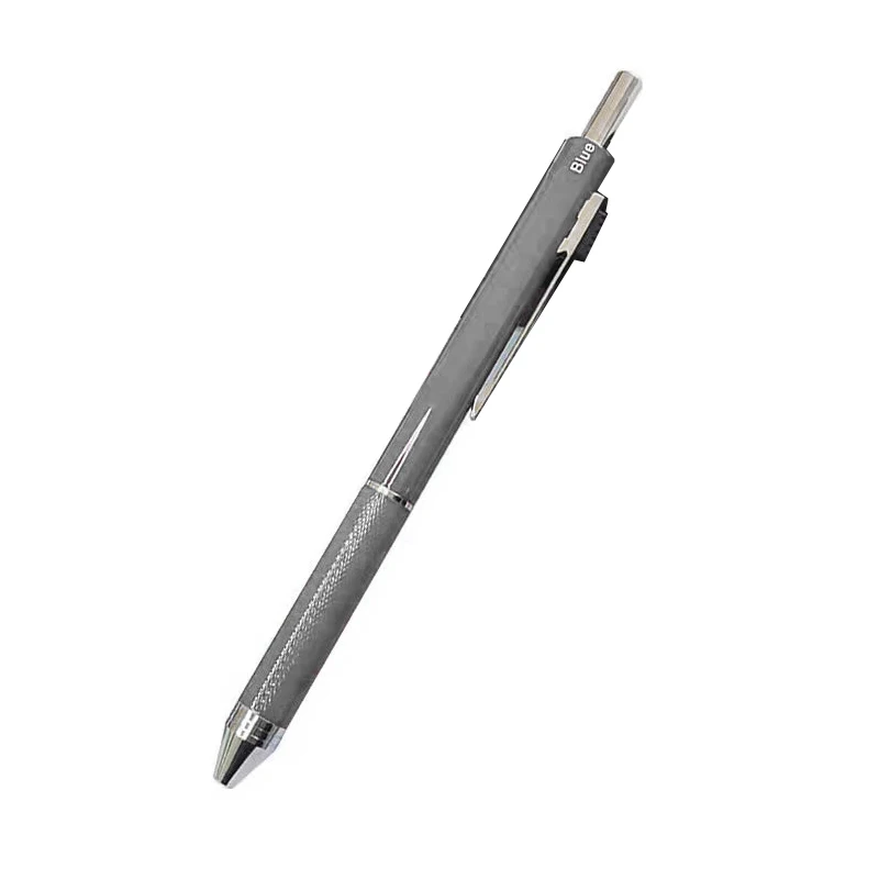 Multi functional four-color black technology gravity sensing pen ballpoint pen Mechanical pencil press multi-color metal pen