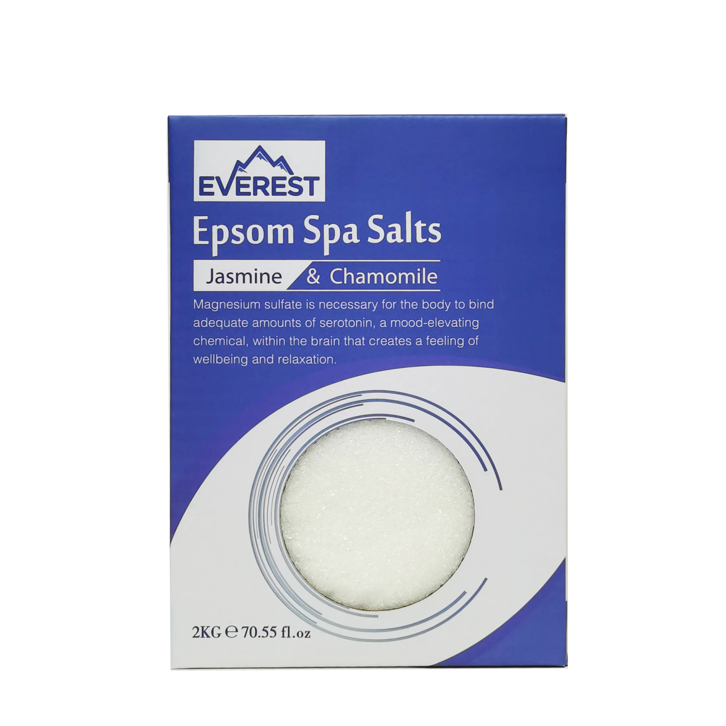 China factory supply 2kg Packing Body Spa Foot Scrub Bath Soak Epsom Salt muscle therapy bath salts