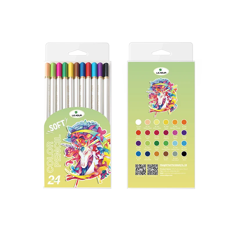 Artist Beginner Student Soft Core Wooden Colored Pencils Adult Coloring Soft Core Color Pencils For Student Kids Drawing
