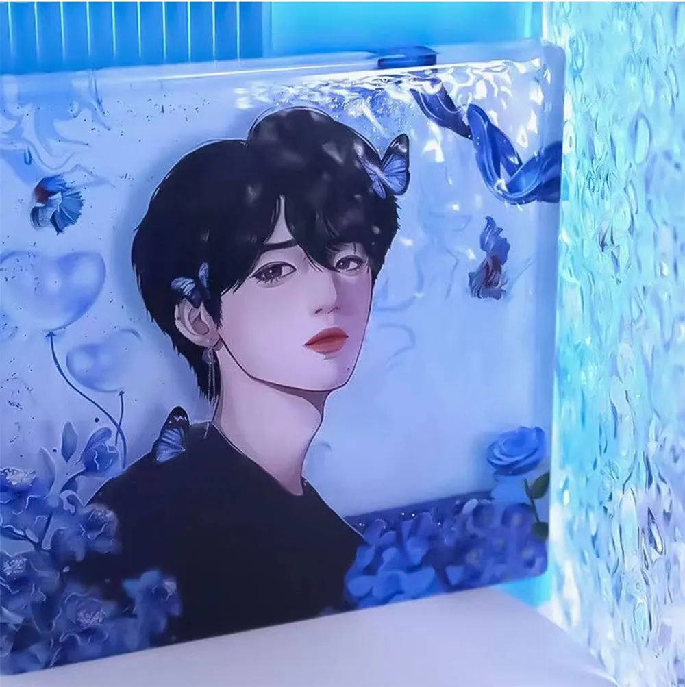 2024 Wholesale by manufacturers Hot Selling anime star acrylic standee quicksand acrylic standee custom