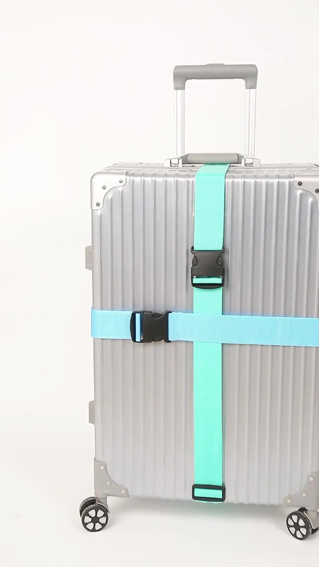 5CM Webbing Travel Accessories Adjustable Bag Luggage Belt Custom logo Heavy Duty  Fabric Luggage Straps