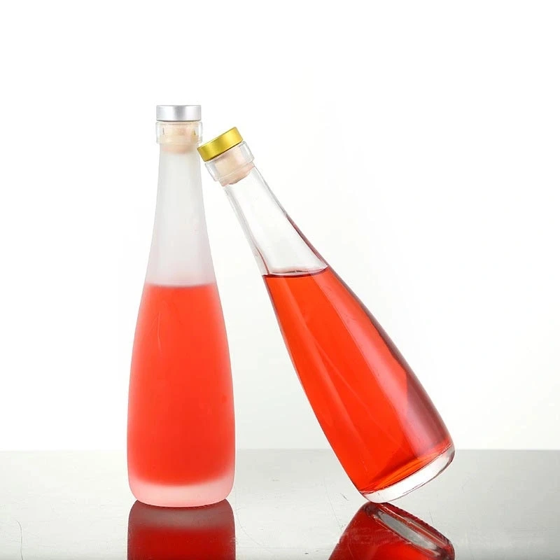 Fruit wine 350ml Frost Glass Mineral Water Bottle