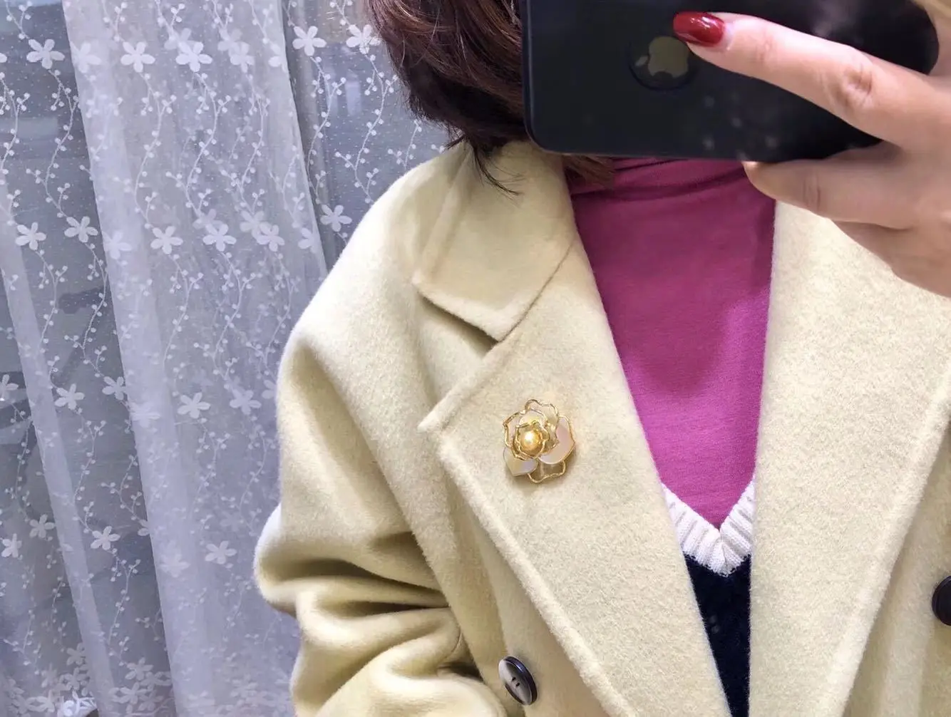 High Quality Flower Brooches for Women Gift Rose Brooch And Pearl Flower Camellia Accessories Girl