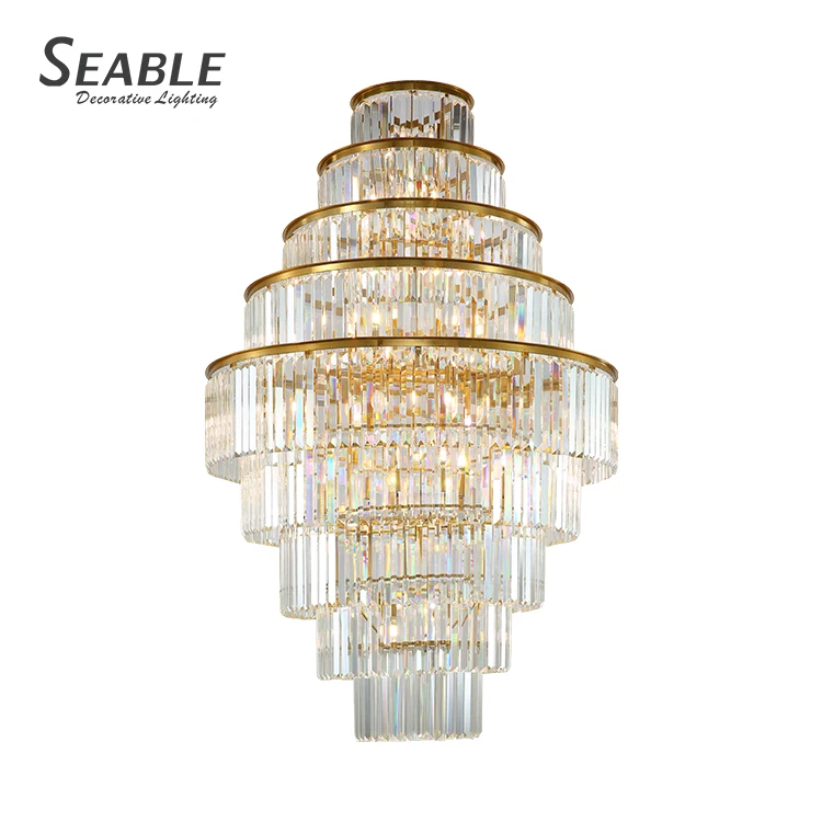 New Design Gold Transparency Decoration Hotel Villa Luxury Crystal
