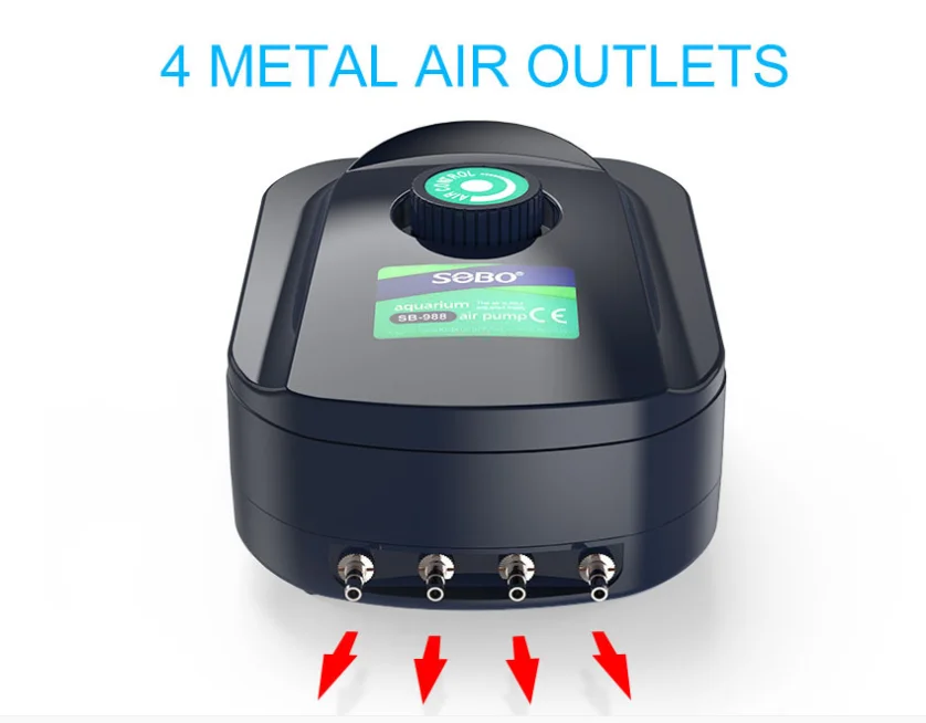 SOBO SB-988 SB-948 Rechargeable Portable Long Time Battery Mini Micro Aquarium Fish Air Pump 11