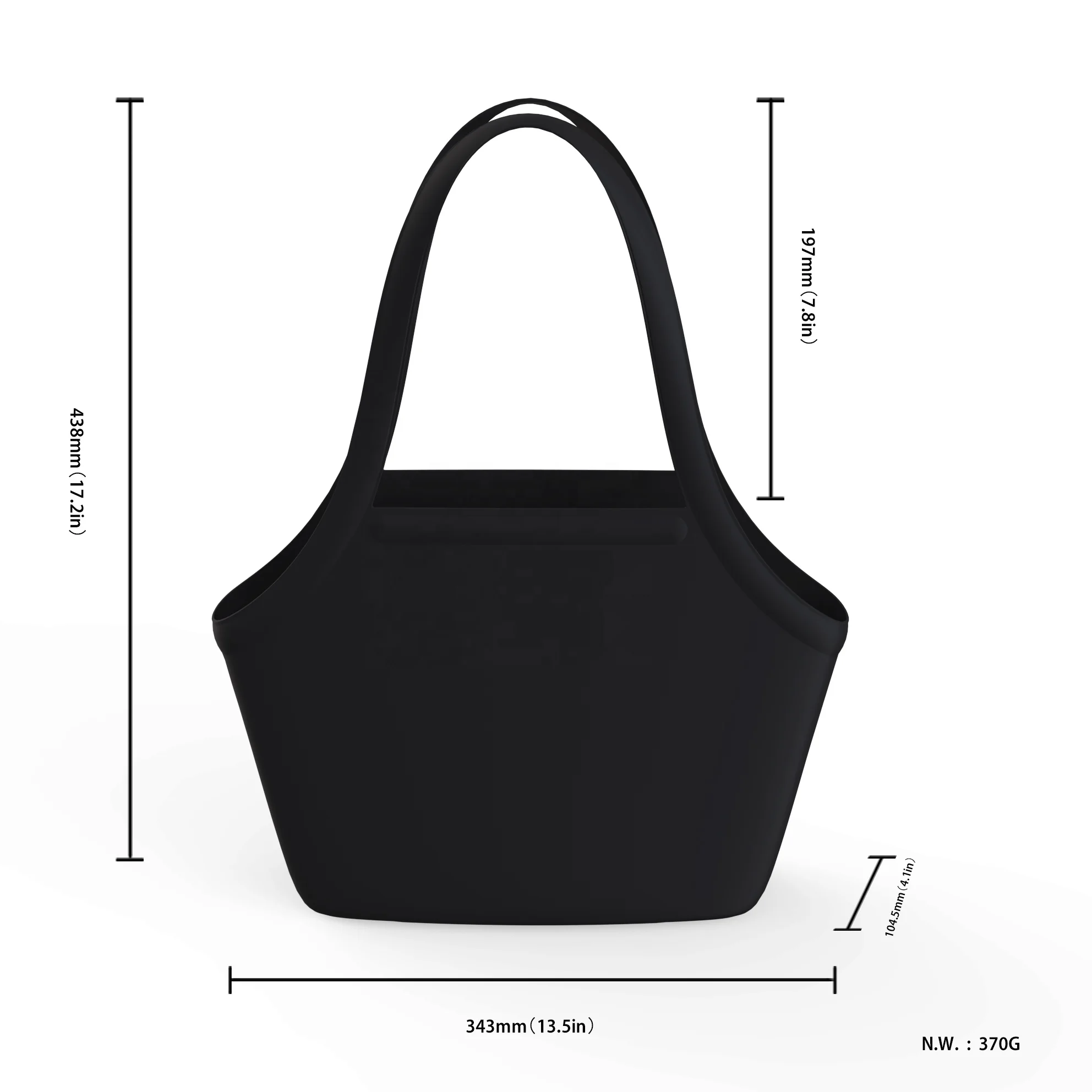 Hot Selling Waterproof Women Beach Tote Bags Custom Summer Totes Large Fashion Silicone Bag