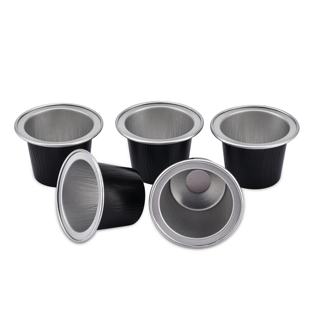 Маленькая кофейная капсула из алюминиевой фольги в форме nespresso с крышкой на заказ