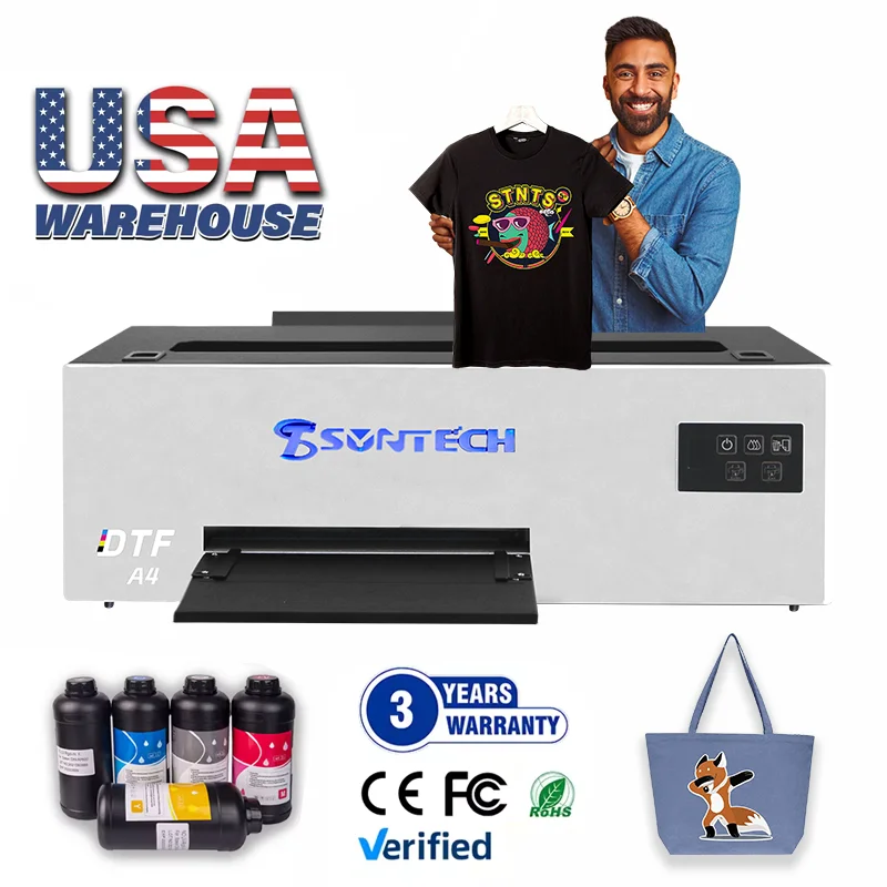 Suntech L805 Throw pillow fabric Dtf Heat Transfer A4 A3 T Shirt 40CM Hoodie and Dtf Printing Machine For T Shirt Small Business