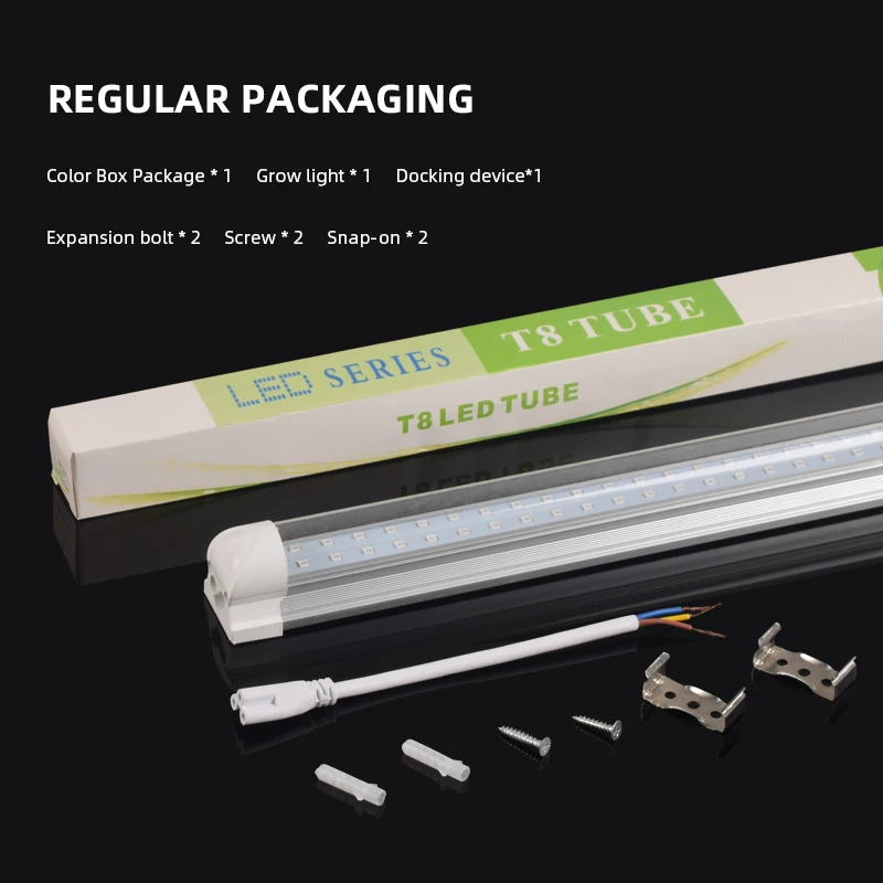 Full Spectrum Led Grow Light T8 T5 Tube Bar 60cm 90cm 120cm For Plants Seedlings Greenhouse Indoor Hydroponic Led Phytolamp