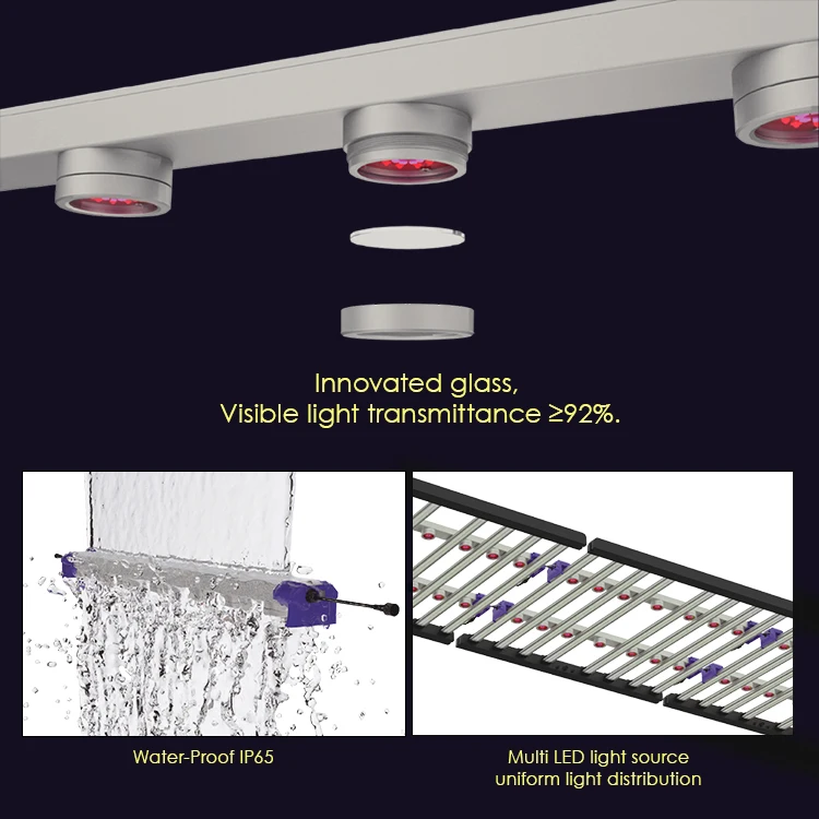 Led Grow Lights 650W 1000W 2000W Red 660Nm Full Spectrum Grow Light for Indoor Personal Commercial Greenhouse Plants