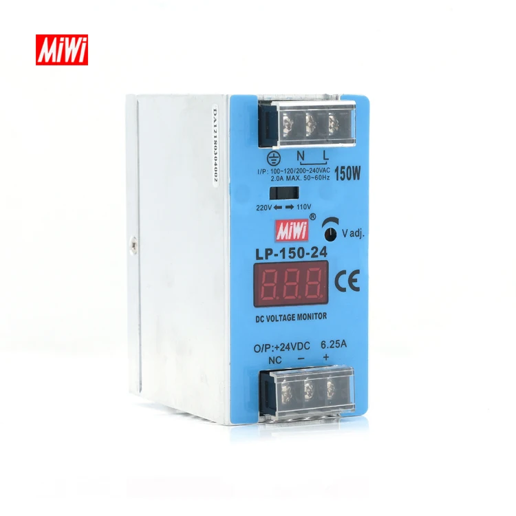 LP-150-24 110 В/220 В входной цифровой дисплей 150 Вт источник питания 24 постоянного