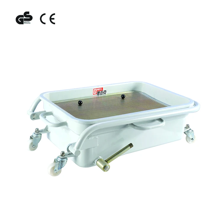 DMECL Floor Truck Oil Drain Pans with adjustable Carriage