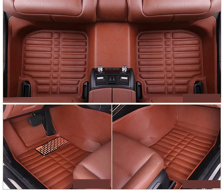 
All Weather Single Layer Full Covered Luxury XPE Leather Waterproof Vehicle Car Floor Carpet 