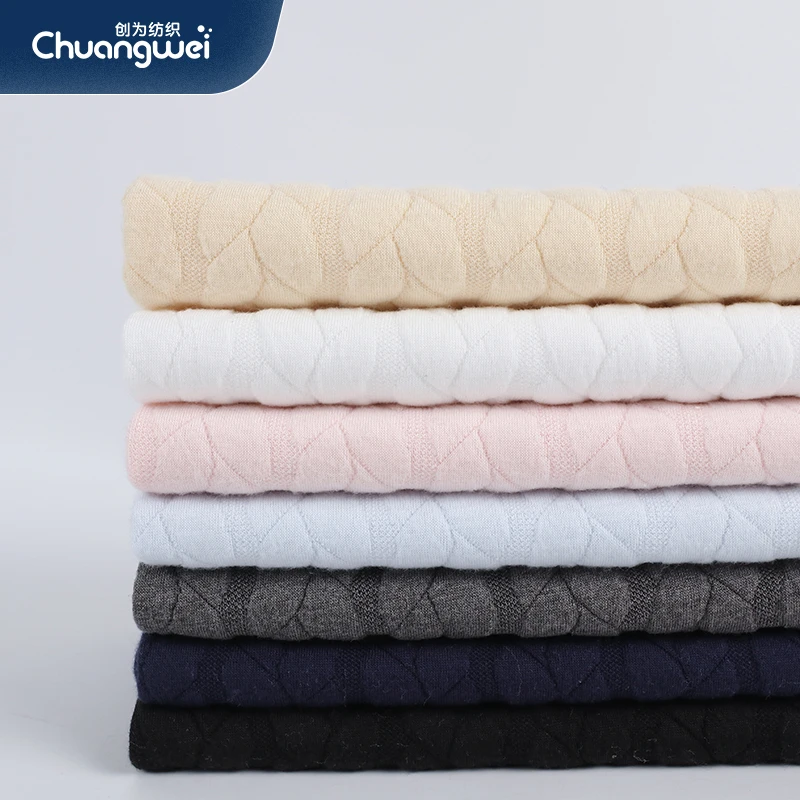 2022new product warm knit fabric polyester scuba knit fabric for baby garment
