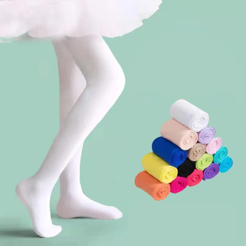 Wholesale Spring Summer Women Pantyhose 80D High-elastic Velvet Kids Girl Leggings Ballet Dance Socks