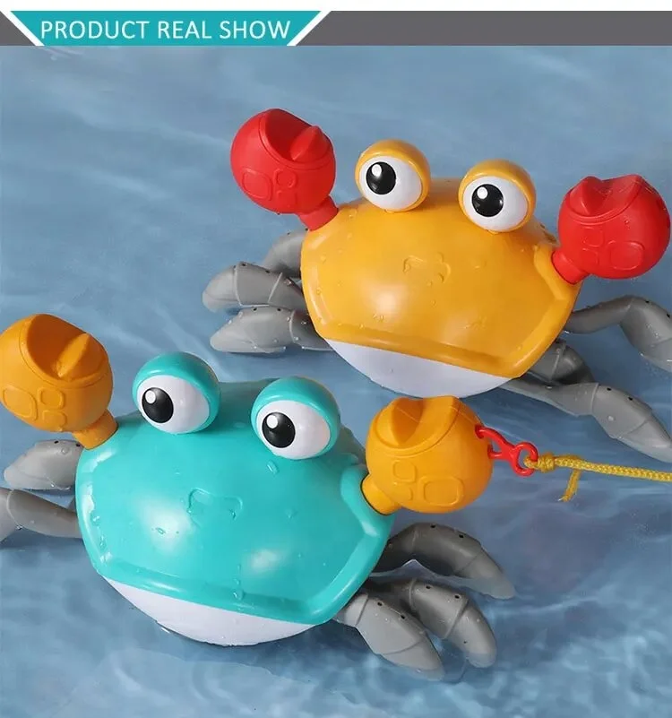 Summer Outdoor Beach Toy Crab Bathtub Windup Baby Toys Infant Crawling
