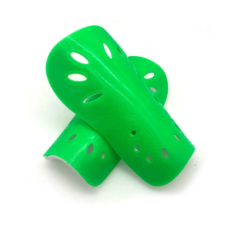 Custom plastic with foam EVA  pads kid youth football /soccer shin guards