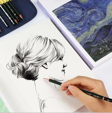 128sheets Hardcover Sketchbook for Drawing Painting Graffiti Sketch Book Custom Blank Kraft Black Paper