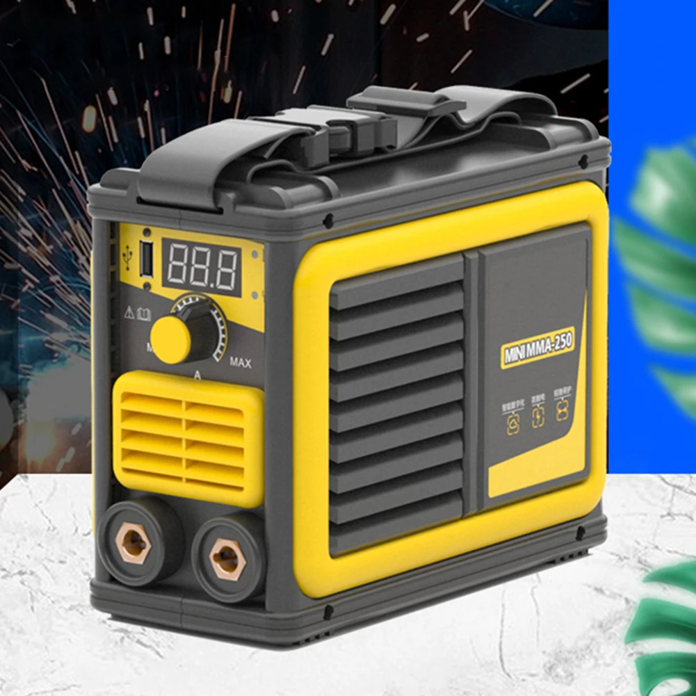 110v/220v Portable Mini Welder, Mig/tig/arc Igbt Inverter Mma 250a Esab Ac Dc Copper Wire Electric Welding Machine For Home Weld