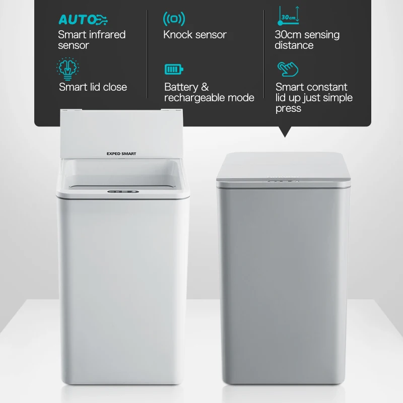 Интеллектуальный мусорный бак с автоматическим датчиком