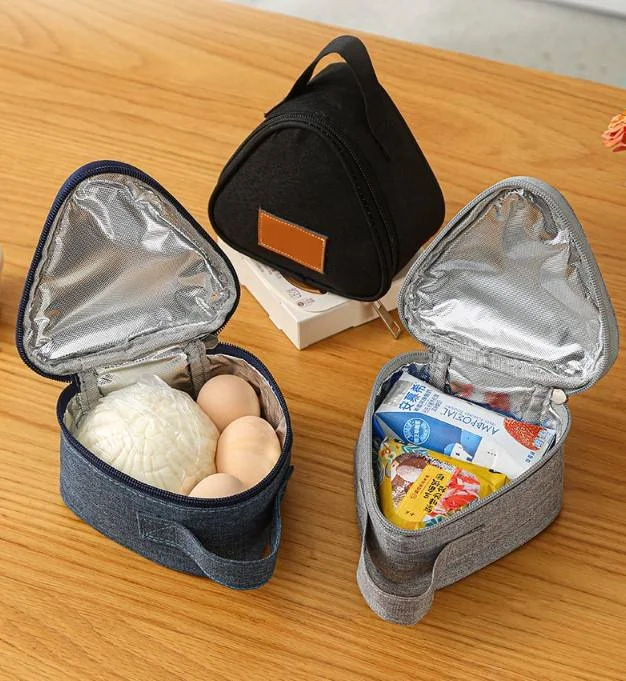 Breakfast Insulated Thermal Bags Portable Triangle Picnic Food Container Lunch Bag Cooler Bag