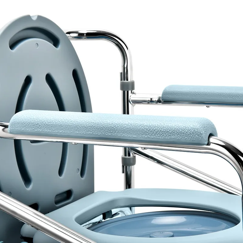 Chinese products plastic commode washroom chair walker cheap commode chair  with bedpan