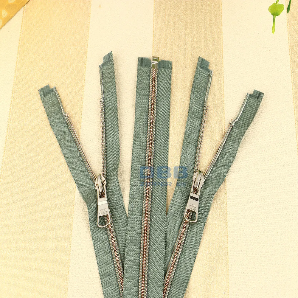 
#3#5#8#10 high quality rose gold metal teeth open end zipper 