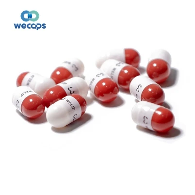 Wecaps Custom Color Safety Capsule Shells 00#B High Quality Gelatin Capsule Empty Hard Capsule Pills