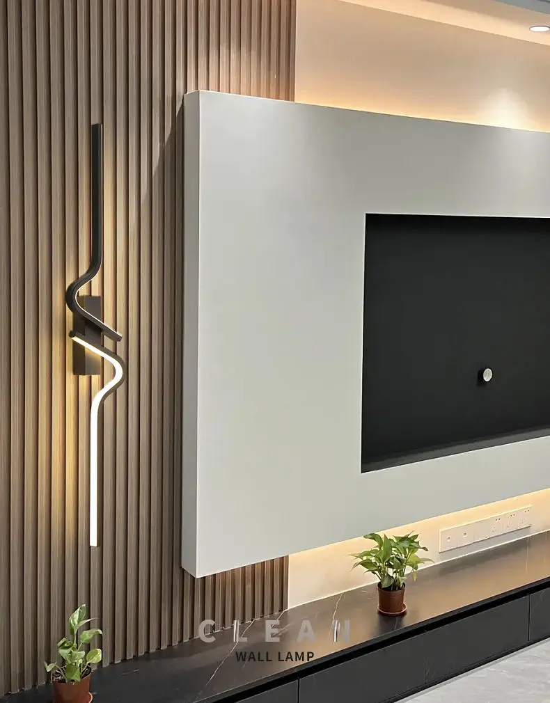 Modern and Minimalist Home Luxury Grille Living Room TV Background Wall LED Bedroom Bedside Wall Lamp