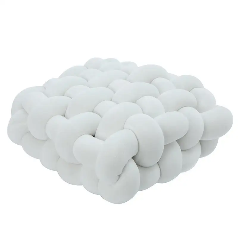 New Wholesales Floor soft Pillow Cushion Custom Chunky Hand Knitted Throw Cushion Pillow