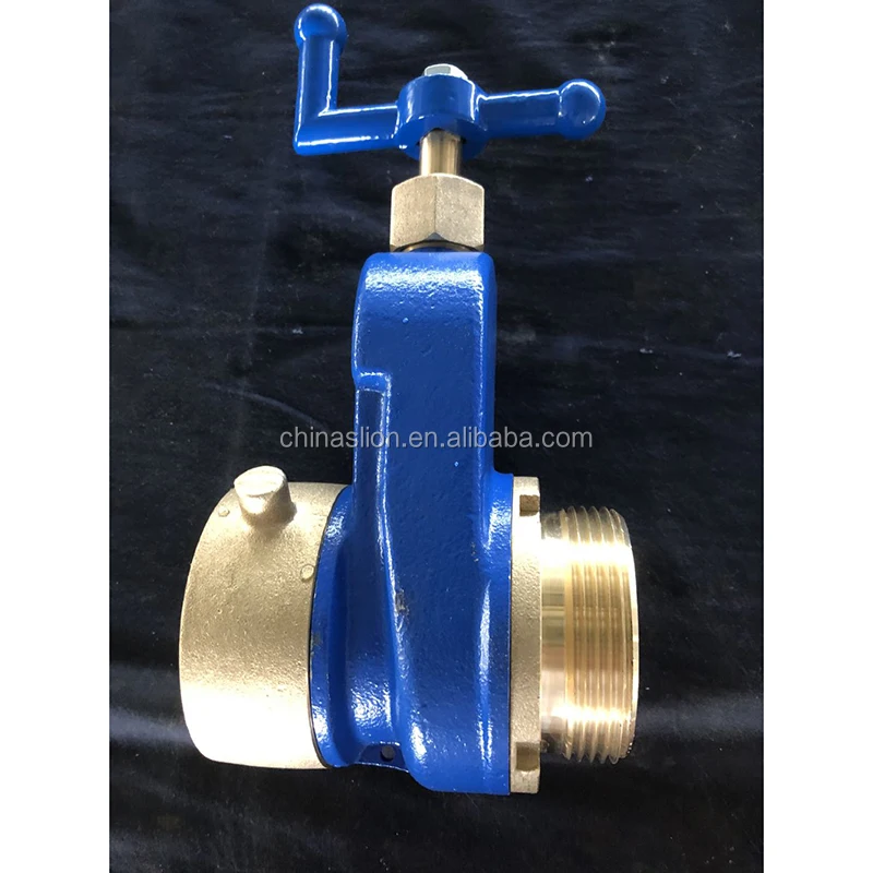 2'-1/2'FXM Hydrant Gate valve fire safety valve 300PSI red painted iron handwheel valve