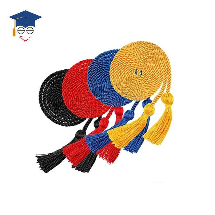 Graduation Honor Cords Rayon Braided Honor Cords with Tassels