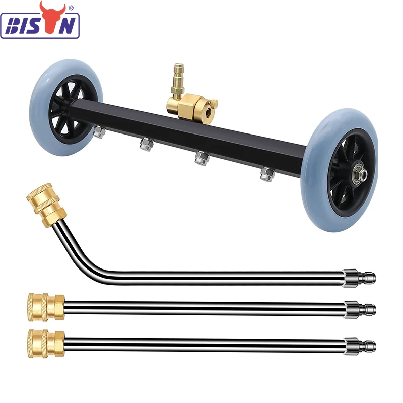 High Pressure Car Washer Commercial Detailing Underbody Lance Water Broom With Wheel