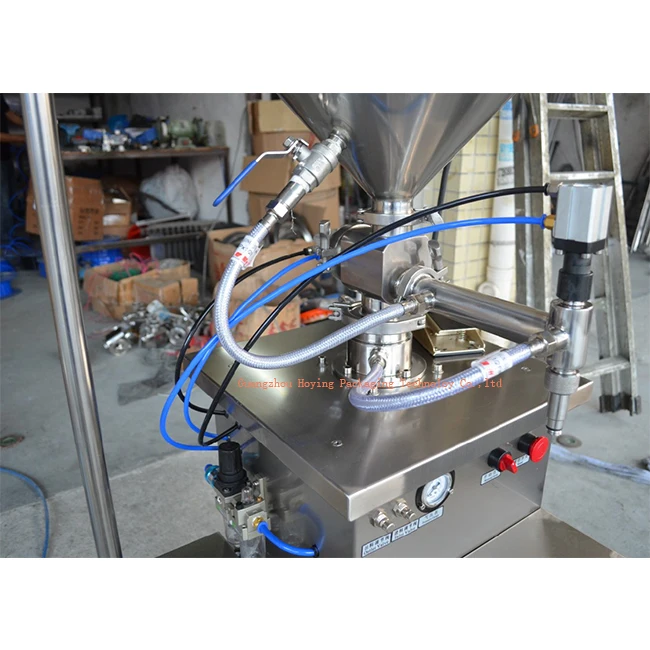 Manual liquid semi automatic gel honey coconut oil bottle filling machine with heater and stirrer