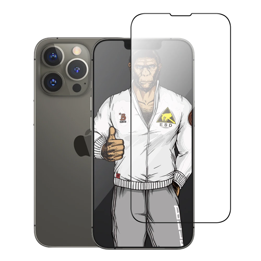 Blueo Static Resistance 9H HD Clear Full Cover Protective Glass Screen Protector For iphone 13 protector for iphone 13 promax