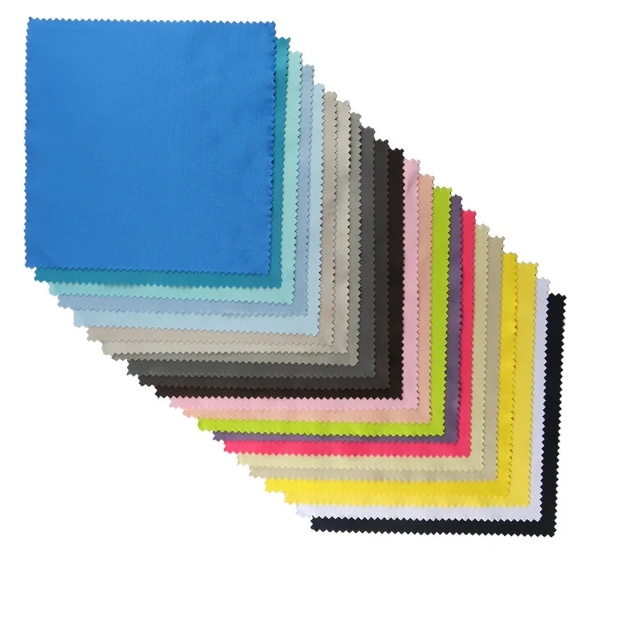 Салфетка для очистки очков из микрофибры, мягкая салфетка для протирки линз, 15x15 см, 20x20 см