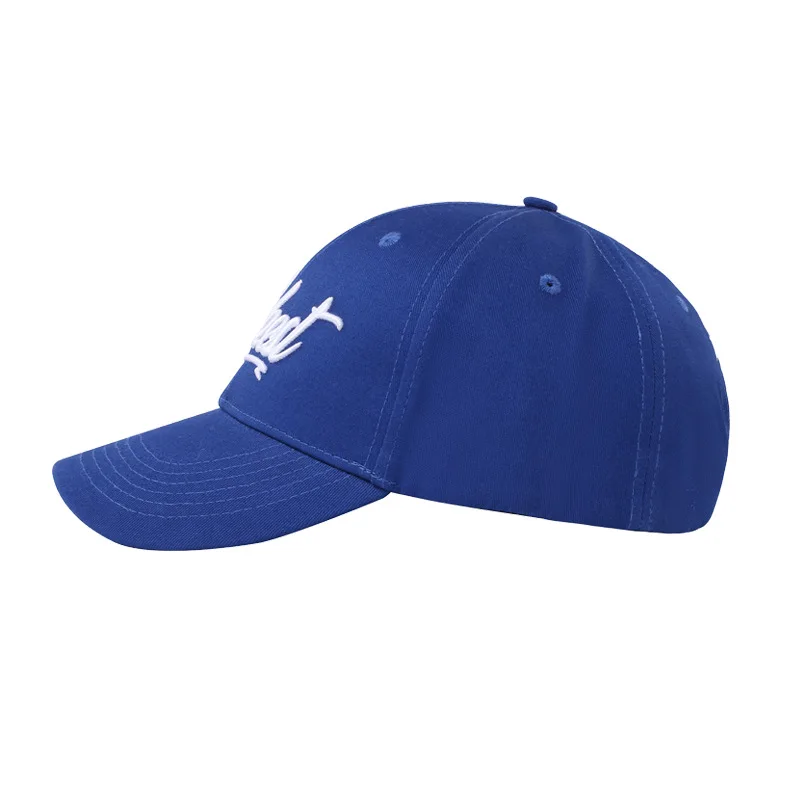 Baseball Cap Plain 2 Two Tone Loop Adjustable Solid Hat Polo Style Visor Caps Royal Blue