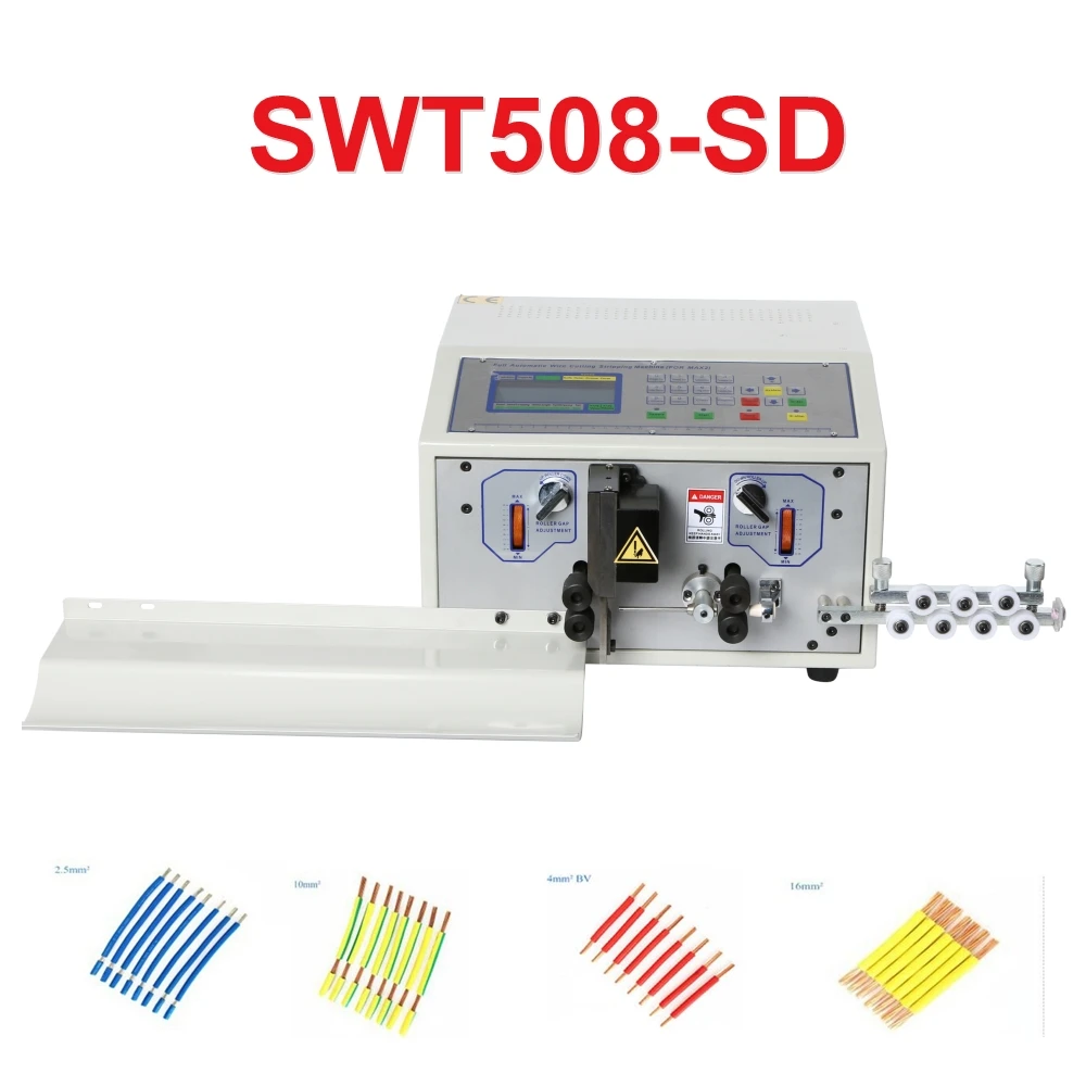 SWT508-SD Peeling Stripping Cutting Machine for Computer Automatic Wire Strip Stripping Machine 0.1-6mm2 AWG10-AWG28 220V 110V