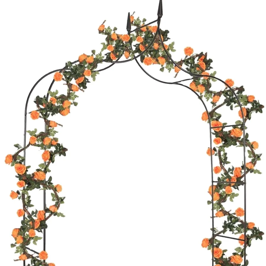 Romantic Garden Indoor Trees Climbing Plants Metal Floral Arch For Wedding Party Pergola Decoration