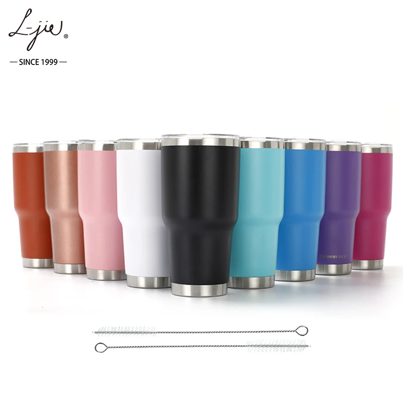 Sublimation Blank Metal 30 oz Tumbler for Driving Outdoors Camping tumbler cups in bulk