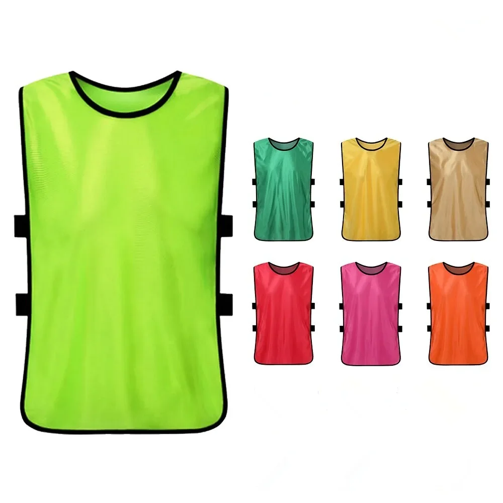 Numbered 1-12 Mesh Scrimmage Team Practice Vests Pinnies Jerseys For Adult Sports Basketball Soccer Football