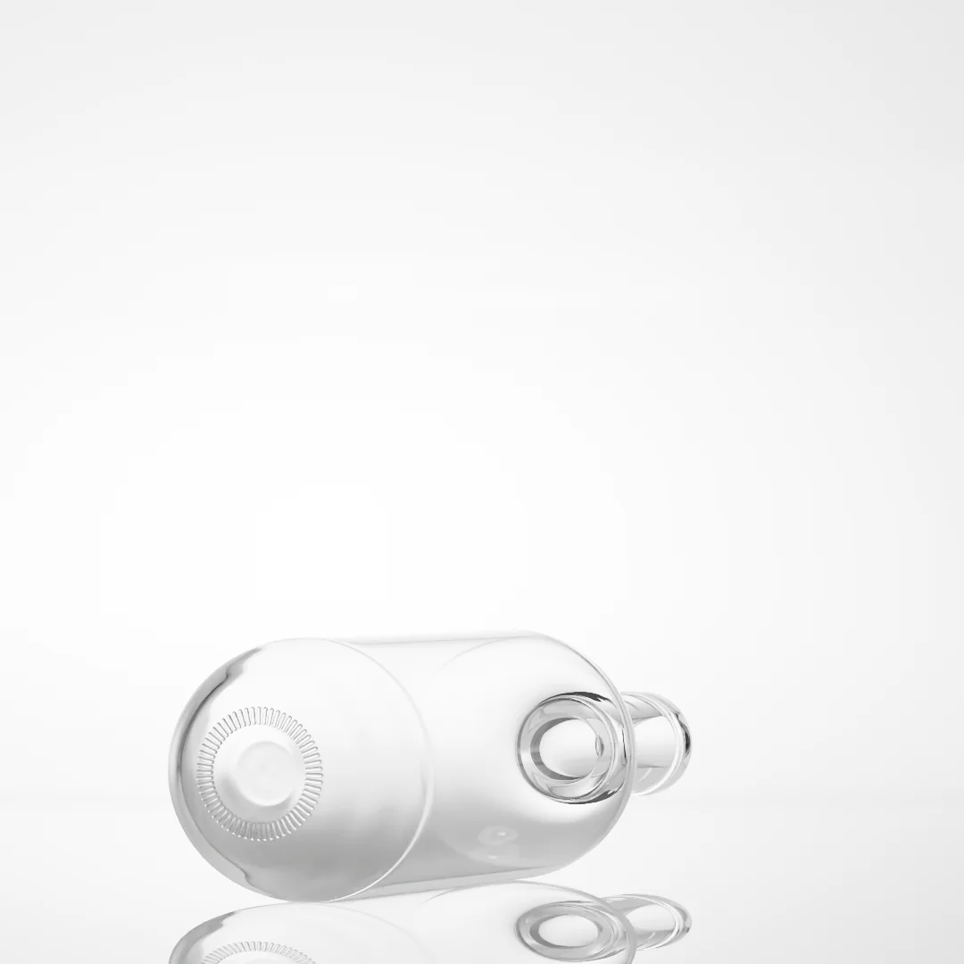 Good Selling 700ml Spirits Bottle Glass Clear Round Thin Bottom Cork Lid For Distillery