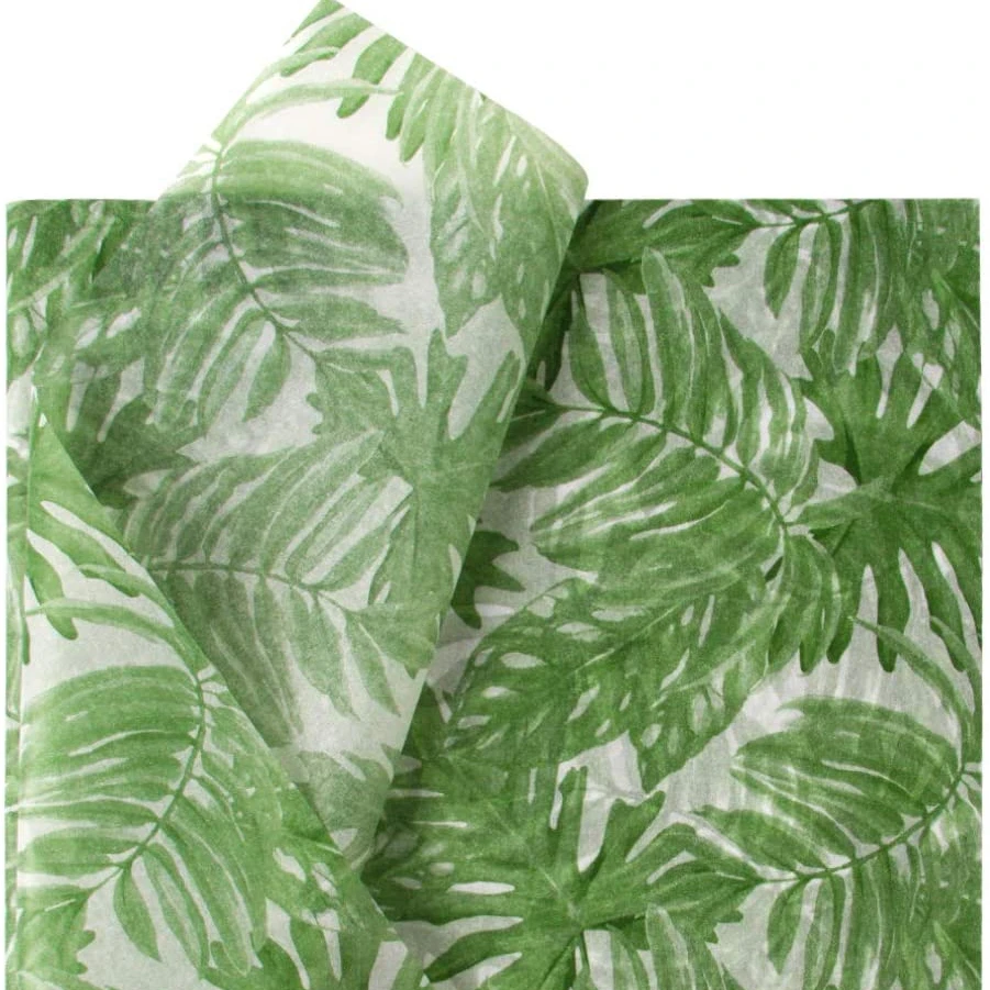 Palm Leaves Design  Custom wrapping printed logo gift wrapping tissue paper