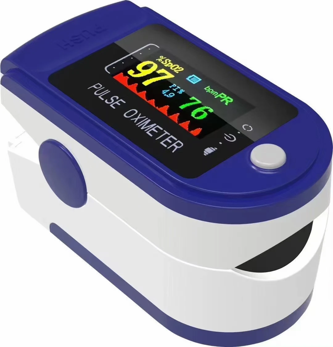 LCD screen Pulse oximete finger clip medical or homecare sanai health oximete